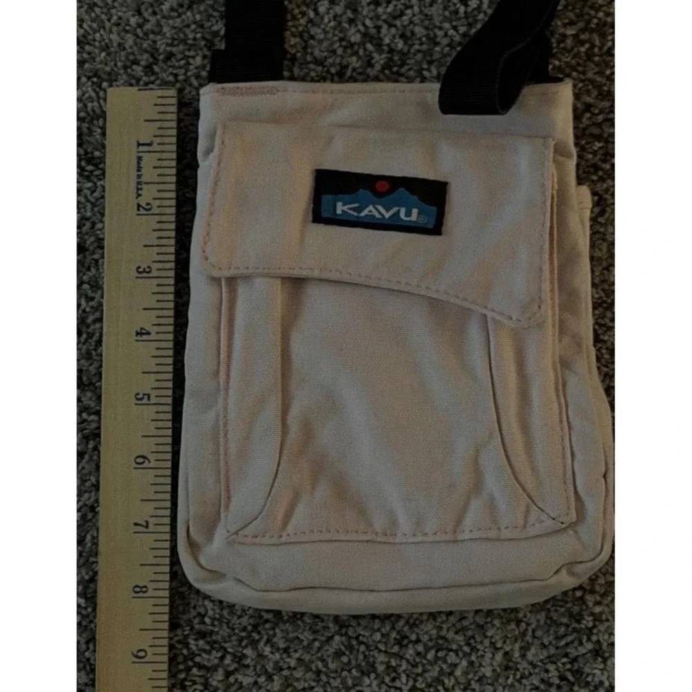 KAVU Crossbody‎ Bag Light Pink Shoulder Bag Outdoor Hiking Adjustable Strap
